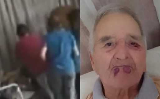Fueron a visitar a su abuelo al geriátrico y lo encontraron golpeado: la cuidadora que lo atacó quedó grabada