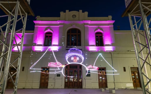 El Museo Ferroportuario se ilumina en el marco de las fiestas navideñas