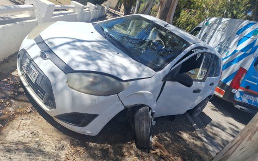 General Mosconi: un conductor se desorientó, perdió el control y terminó fuera de la calzada