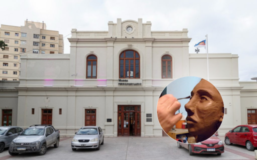 Se inauguró la muestra de esculturas en el Museo Ferroportuario