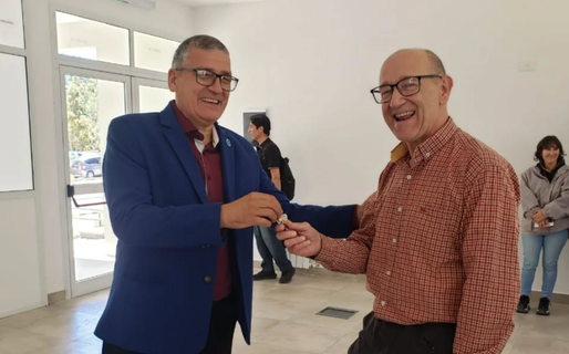 Fleitas entregó las llaves del nuevo Laboratorio de Informática de la UNPSJB