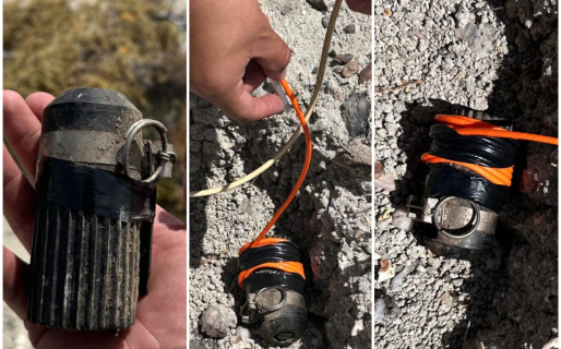 Iban a detonar una granada y encontraron otra