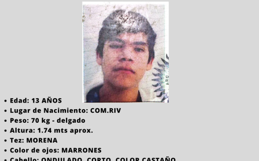 Desesperada búsqueda de un adolescente de 16 años en Comodoro