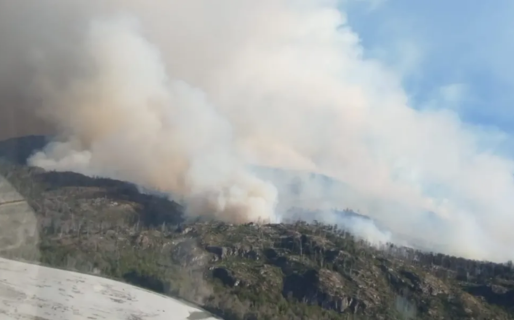 Más de 50 brigadistas combaten el incendio en El Turbio