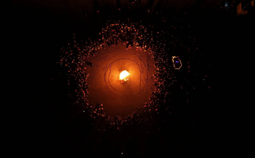 Noche de deseos: la gran fogata ilumina el inicio del verano en Rada Tilly