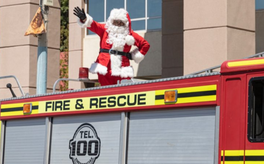 Papá Noel visitará las calles de Comodoro junto a los bomberos: el detalle de los días y horarios