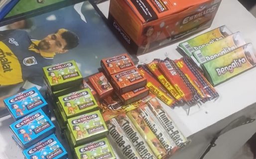 Fin de año con controles: secuestraron pirotecnia de venta prohibida en un local del centro
