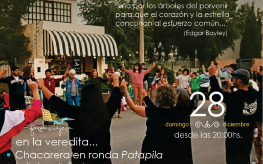 Chacarera en ronda y diversión familiar en La Veredita de Rada Tilly