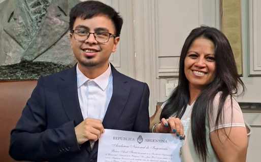 Un egresado de la UNPSJB recibió el Premio “Ing. Isidoro Marin”