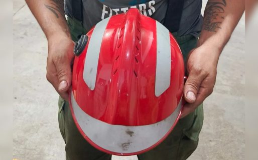 Bomberos de El Hoyo piden ayuda para recuperar un casco forestal perdido