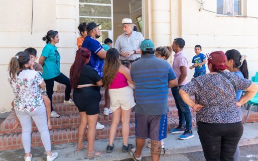 Othar recorrió los centros de evacuación: “El Estado tiene que estar presente en estos momentos”