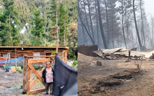 Sacó un préstamo, construyó su cabaña en Epuyén y ahora el fuego arrasó con todo