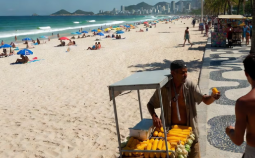 Pagó seis millones de pesos por un choclo: una argentina fue estafada en una playa de Brasil