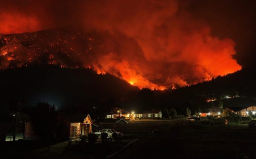 Para Salamin, el incendio en Puerto Patriada “tiene una intencionalidad clara”