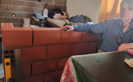 Jesús comenzó con la reconstrucción de su casa