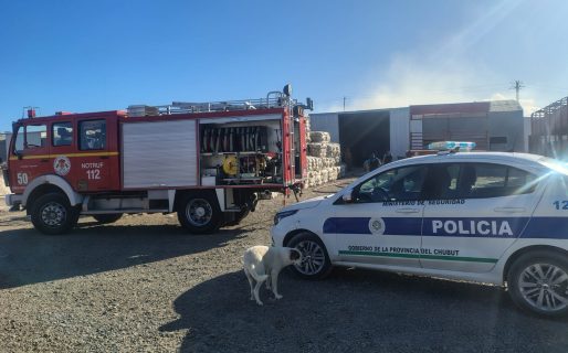 No saben cómo, pero se prendió fuego el galpón de una empresa