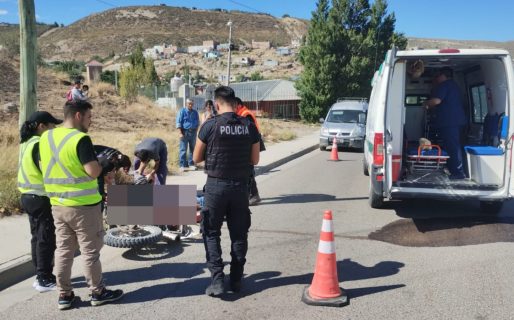 Violento accidente de moto: un joven terminó con lesiones graves y fue derivado de urgencia al hospital