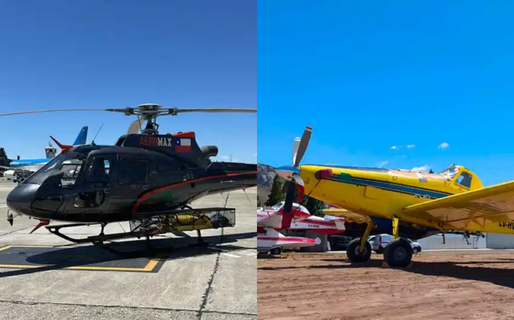 «Frente a los incendios forestales no existen fronteras»: Chile ayuda a Chubut con un avión y un helicóptero