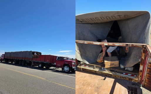 En camino a la Comarca: el camión solidario sumó más donaciones a su paso por Río Senguer