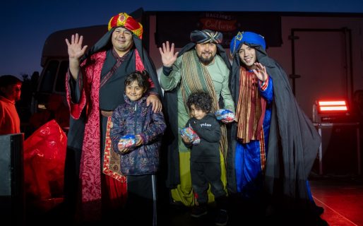 Comodoro vivió la llegada de los Reyes Magos en la Costanera