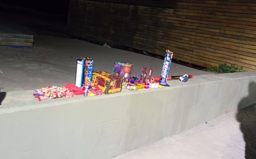 Secuestraron pirotecnia no permitida en la zona costera de Rada Tilly