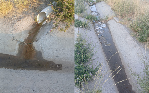 «Hay olores nauseabundos y es un foco infeccioso»: Denuncian a un supermercado de Km 4 por el vertido de residuos líquidos