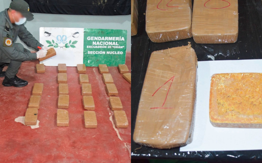 Operativo «Cruzaron en Rojo»: incautan más de 25 kilos de pasta base en Orán