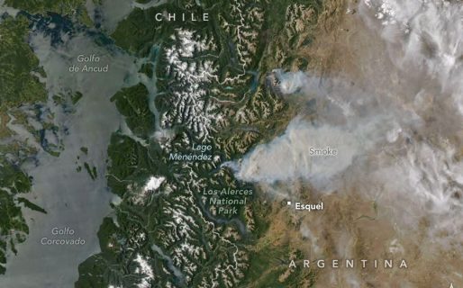 Incendios en la Cordillera: el mapa de la NASA muestra el avance del fuego con datos satelitales