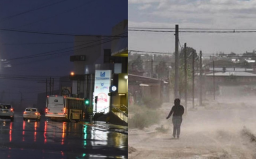 Comodoro bajo doble alerta amarilla por lluvia y viento