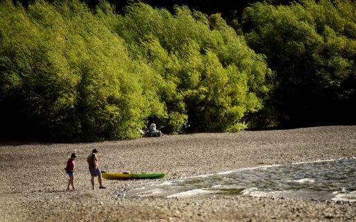 Parque Los Alerces: Las cuadrillas focalizan los recorridos en líneas de defensa mientras garantizan el turismo en la zona