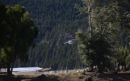 Despliegan un fuerte operativo de seguridad y combate por los incendios en Los Alerces