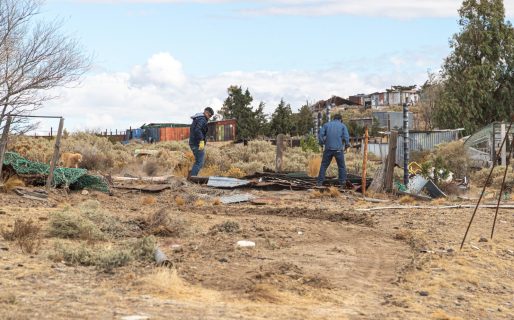 Ordenamiento en El Faro: despejan calles y marcan límites para urbanizar