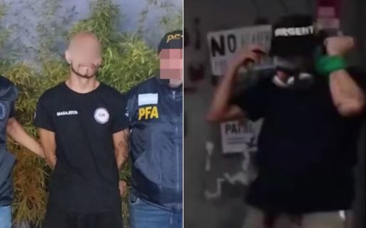 Detuvieron a otro manifestante por los incidentes en el Congreso: fue filmado armando una bomba molotov