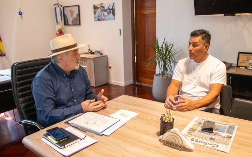 Othar recibió al intendente de Sarmiento para fortalecer la agenda regional