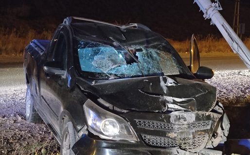 Manejaba con 1,46 g/l de alcohol en sangre y chocó contra una palma de alumbrado público