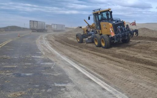 Mejoras para las banquinas entre Rada Tilly y Ramón Santos