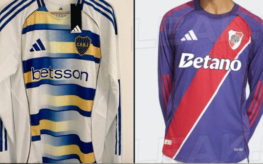 Se filtraron las nuevas camisetas de Boca y River