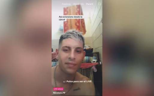 Un grupo de presos hacía un vivo y mostró por error cómo extorsionan desde la cárcel
