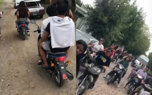 Los amigos del joven asesinado en el carnaval de Mercedes lo despidieron con una caravana de motos