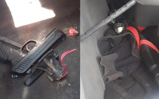 Practicaban tiro en una cancha de fútbol, se fugaron de la Policía y pelearon para que no los arresten: perdieron igual