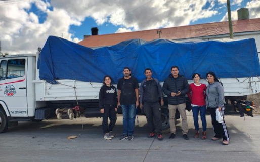 Partieron las donaciones de los comodorenses para Gualjaina