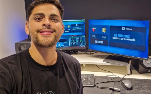 Alex Mercado, el relator comodorense en ascenso