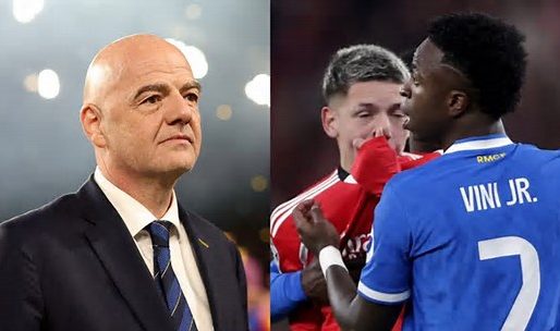 La dura advertencia del presidente de la FIFA tras el escándalo por racismo entre Vinícius y Prestianni