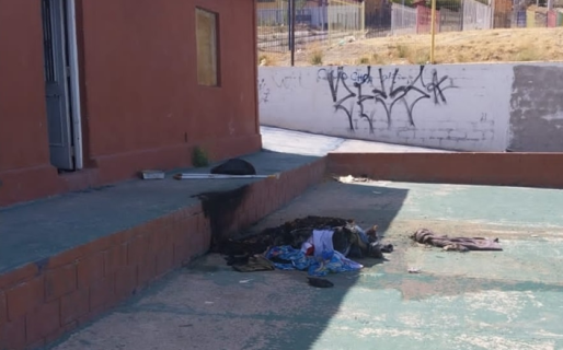 Un hombre intentó prender fuego en el patio de la vecinal del Máximo Abásolo