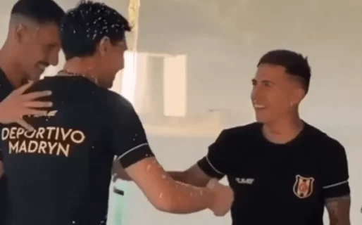 El emotivo regreso de Nievas a Deportivo Madryn luego de sufrir un paro cardíaco en un entrenamiento