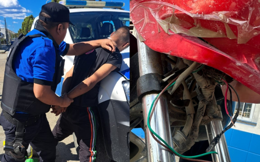 Intentó robar una moto en una zona muy transitada