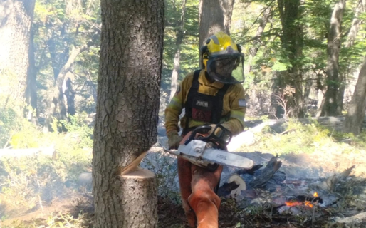 Regresa la última dotación de brigadistas rionegrinos tras combatir el fuego en Chubut