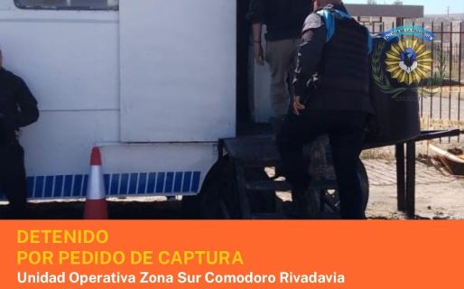 Encontraron en Comodoro a un hombre que era buscado por la Justicia de Santa Cruz