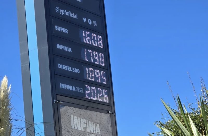 <strong>Golpe al bolsillo: YPF volvió a subir los combustibles y la nafta súper ya superó los $1.600 </strong>