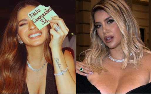 Aseguran que la China Suárez usó un vestido de Wanda Nara para su fiesta de cumpleaños